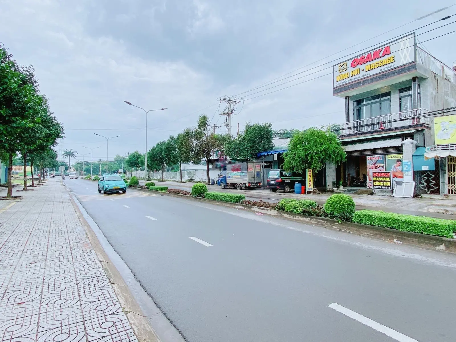 Nhà 1t 1l 3p ngủ, dt 120m2, mặt tiền kinh doanh đ ngô quyền, trung tâm thị trấn trảng bom.
