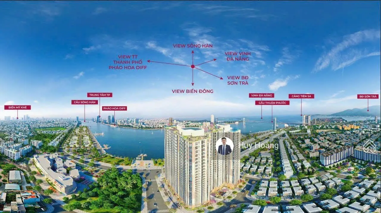 Ngoại giao 1 căn 2PN siêu hiếm tầng 19 - DT: 96m2 view sông - vịnh - núi - bàn giao full nội thất