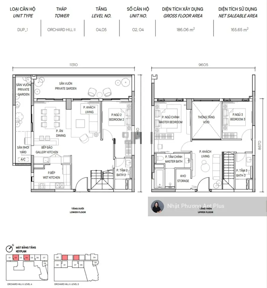 Bán căn Hộ Duplex Orchard Hill Sycamore mua từ chủ đầu tư Capitaland với chính sách tốt