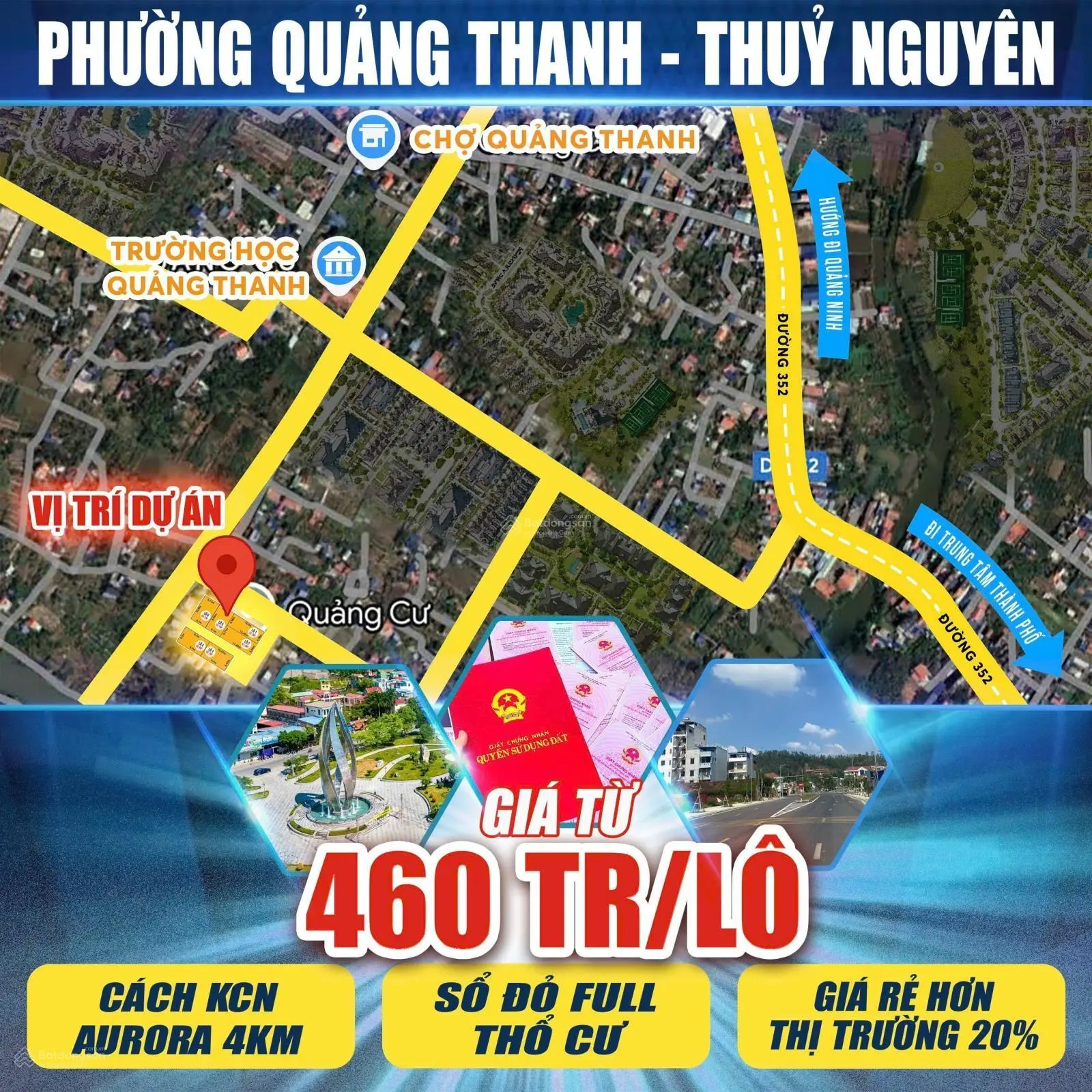 Đất F0 phường Quảng Thanh cực đẹp giá siêu rẻ