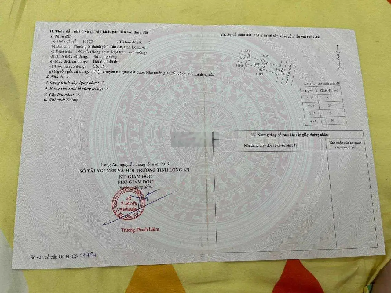 Cần tiền bán gấp lô đất ngay Aeon trung tâm thành phố Tân An Long An