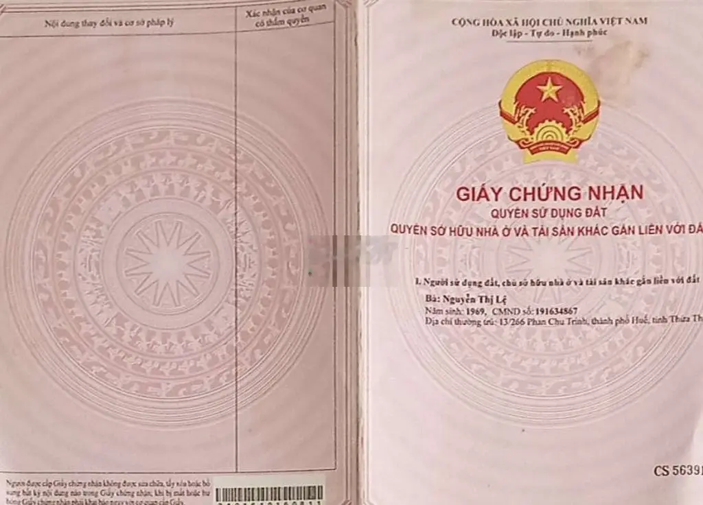 BÁN ĐẤT THỔ CƯ - 100 m2 - ĐƯỜNG NGUYỄN CHÍ THANH