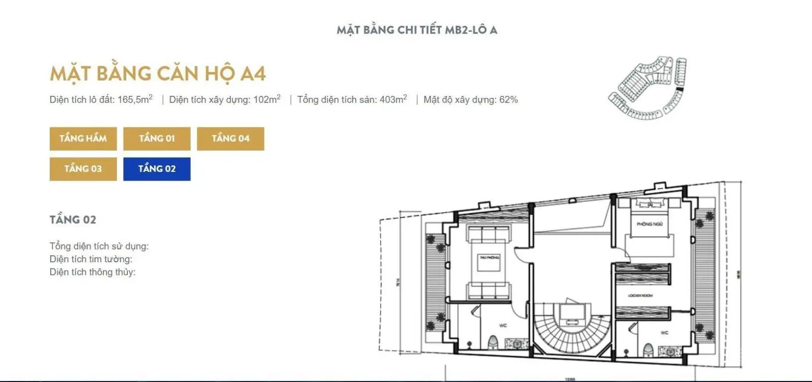 BT LK Sunshine City 180m2 60 tỷ full nội thất thang máy