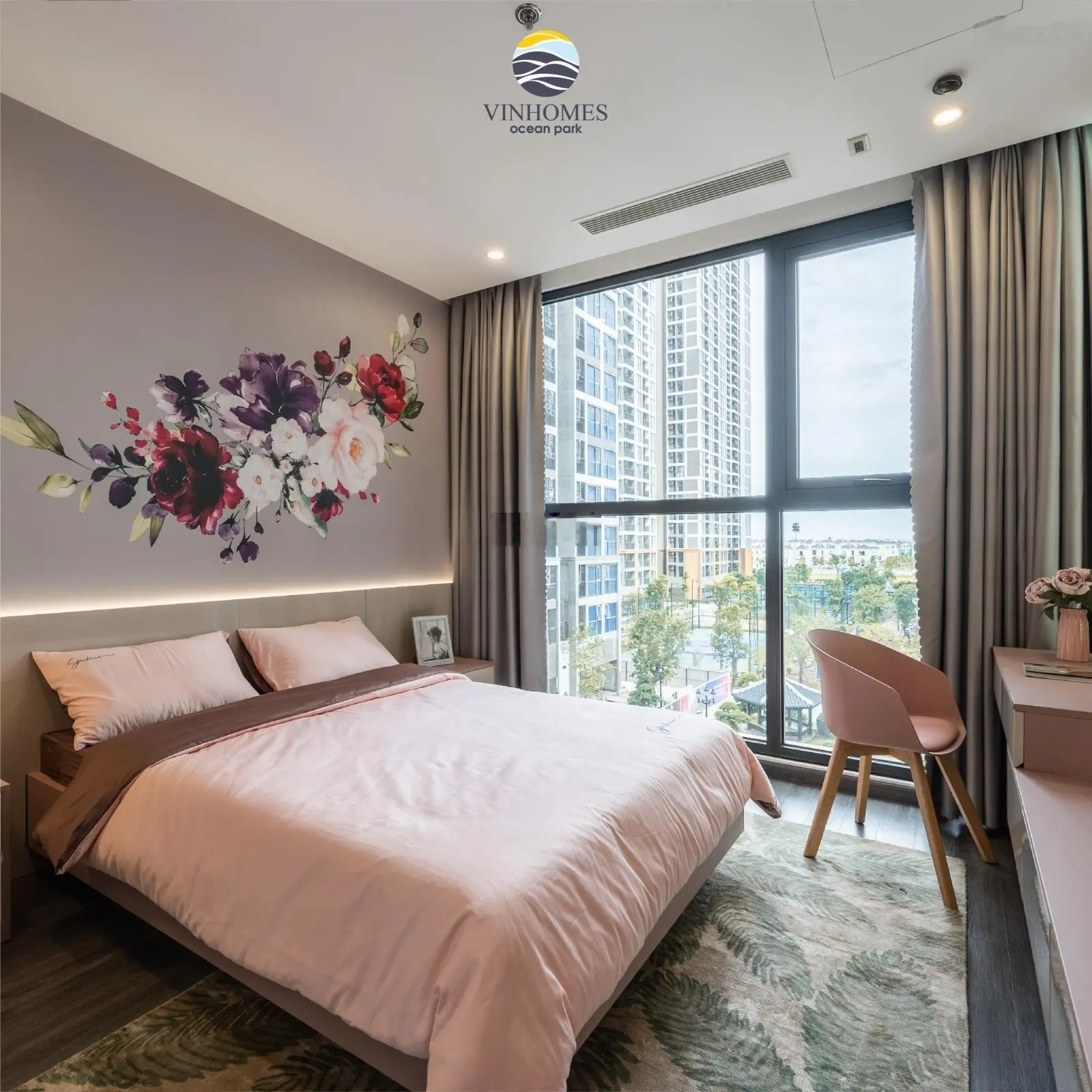 Bán căn 1PN+ tòa R1.02 tầng trung thấp - The Zenpark Vinhomes Ocean Park Gia Lâm 0855 411 ***