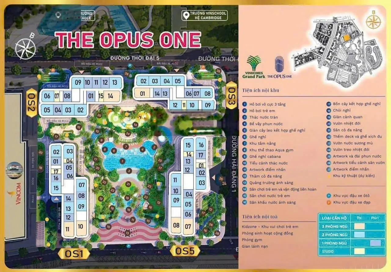 Tổng hợp giỏ hàng bán rẻ nhất căn hộ cao cấp The Opus One