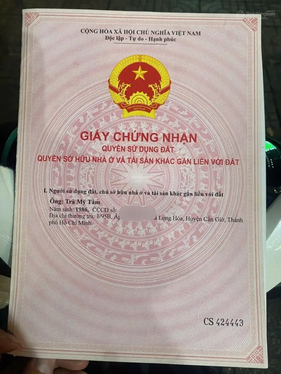 Đất chính chủ cần bán nhanh lô đất 2 mặt tiền tại huyện Cần Đước tỉnh Long An