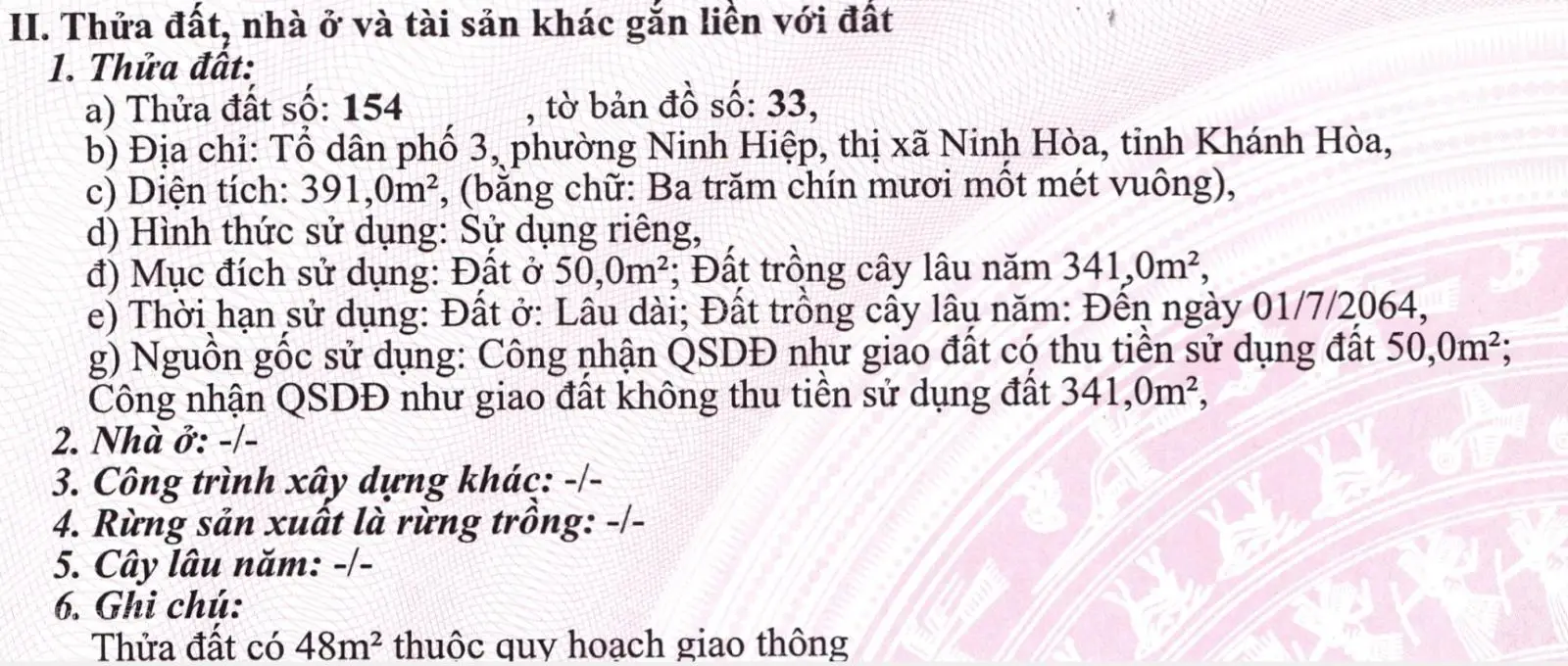 Ngân hàng định giá 3tỷ2 giờ bán 2tỷ8 cho 391m2 đất (50m thổ cư) tại Ninh Hiệp