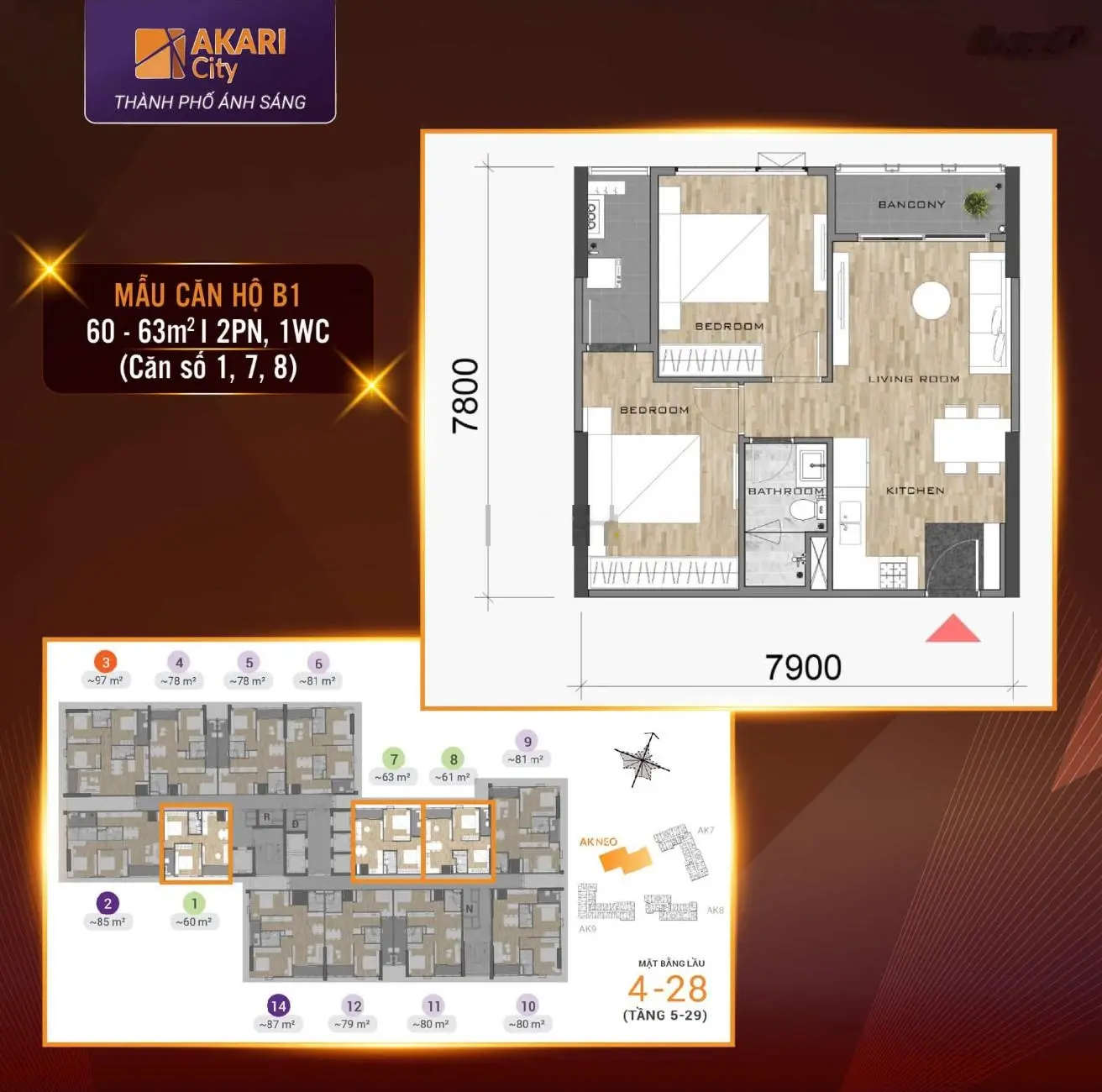 Giỏ hàng độc quyền sàn nam long căn 62m2 và căn 95m2 mua gốc CĐT, CK giảm ngay 700tr nhận nhà Q4/24