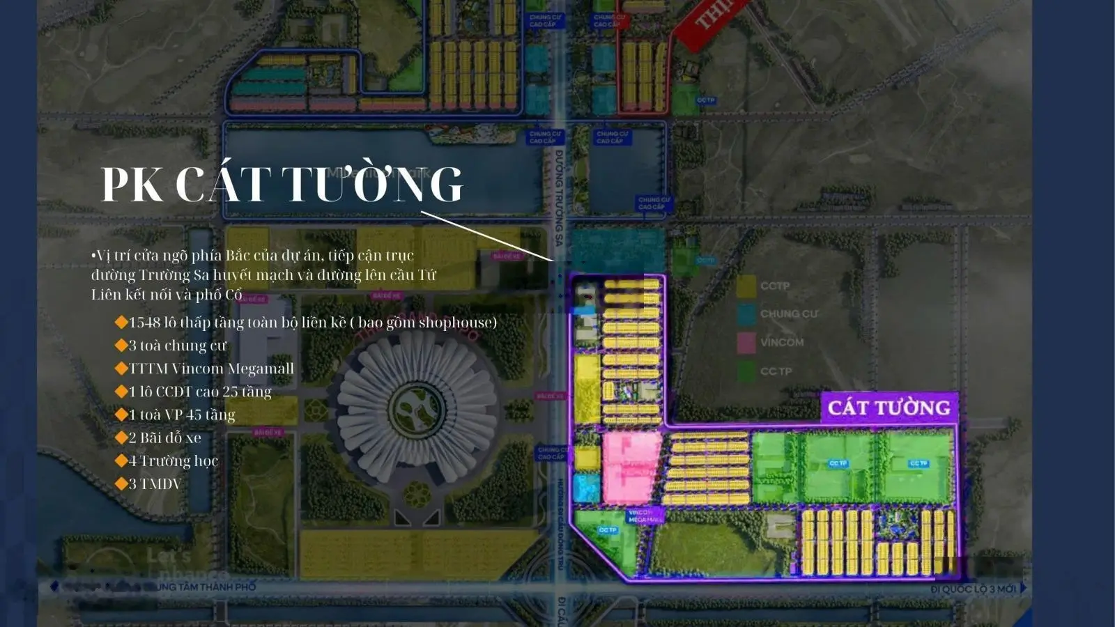 Bán các căn liền kề biệt thự khu Cát Tường Vinhomes Global Gate Cổ Loa Đông Anh.
