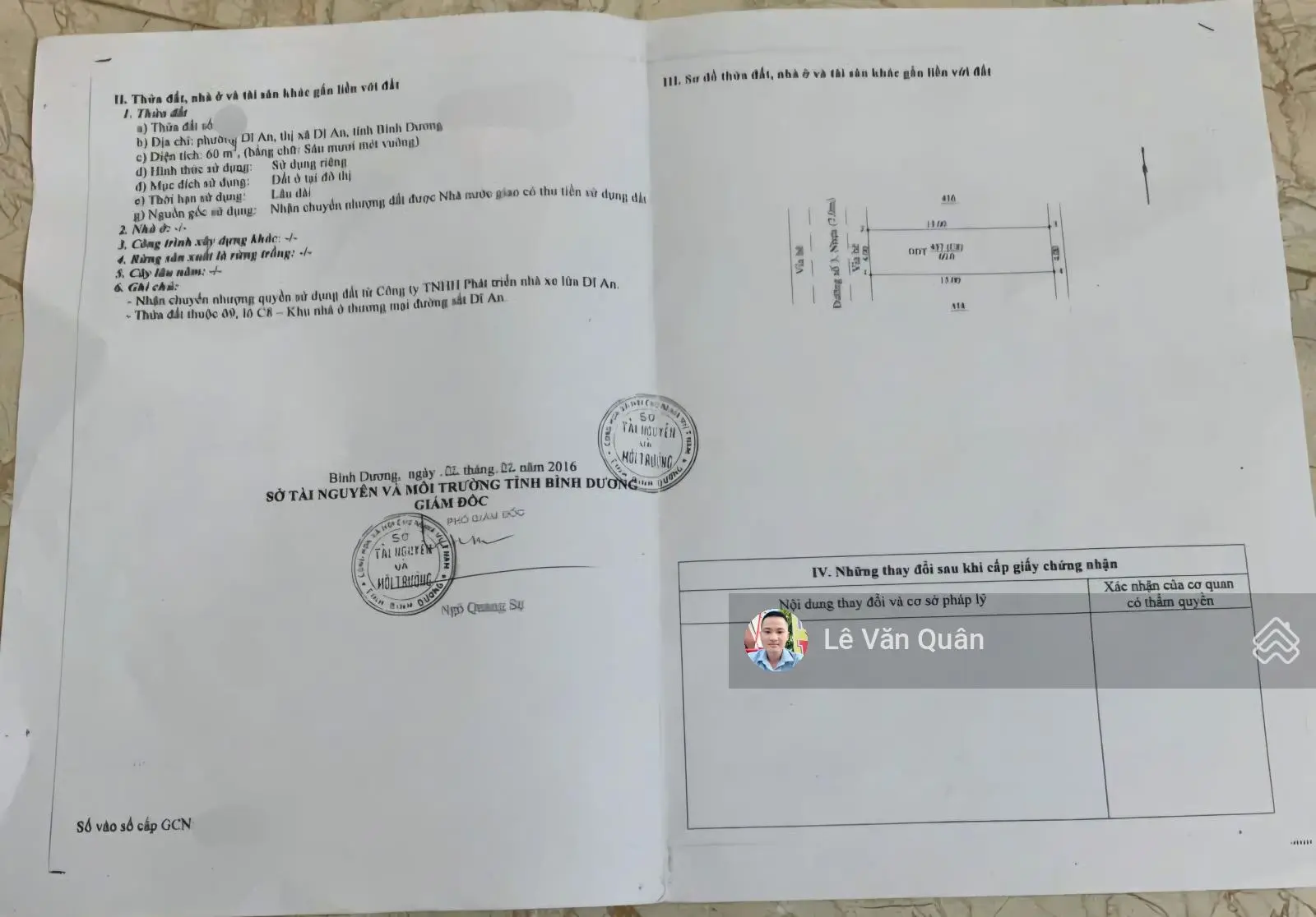 Bán nhà toa xe 1 dĩ an sổ riêng