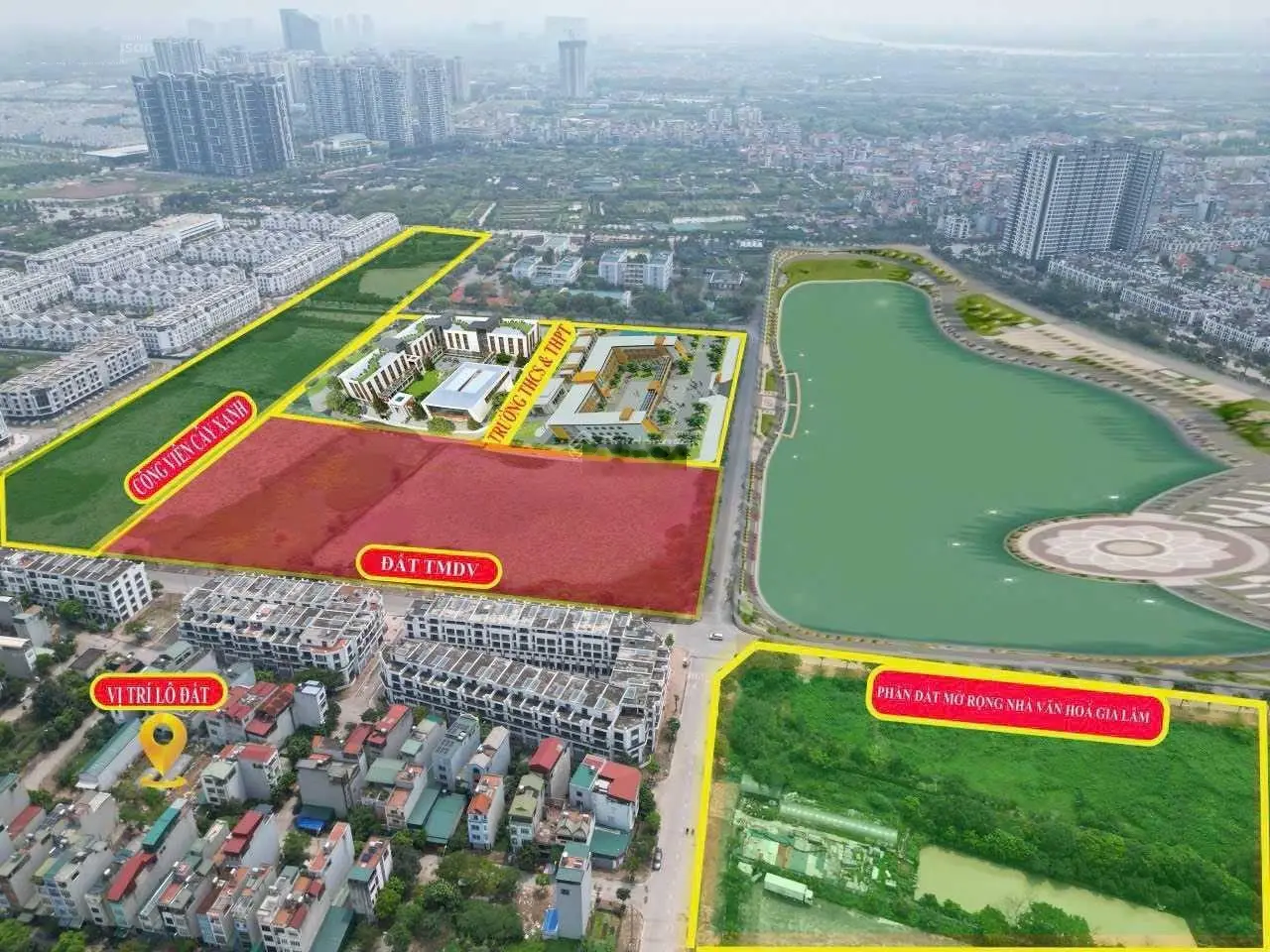 120m2 khu tái định cư 2 mặt thoáng Trâu Quỳ, Gia Lâm. MT: 6,15m. Giá: 15 tỷ. LH: 0867 219 ***