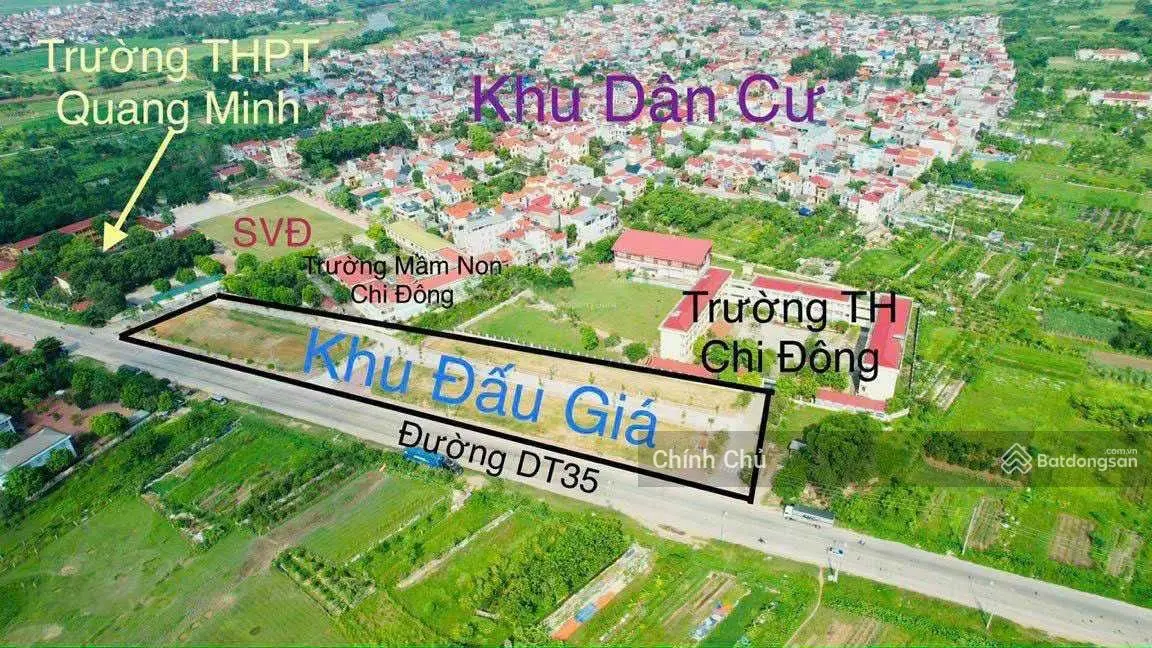 Bán Đất Thổ Cư Mặt Tiền Trung Tâm Chi Đông-Mê Linh