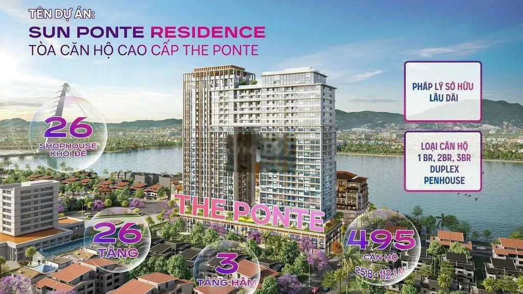 ⚜️ CĂN HỘ CAO CẤP VIEW SÔNG HÀN SUN PONTE ⚜️ CHIẾT KHẤU LÊN ĐẾN 16%