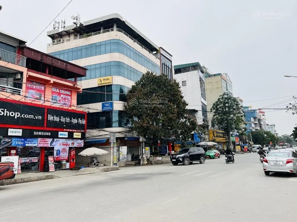 Mua đất tặng nhà 5 tầng mặt phố kinh doanh sầm uất ở Kim Chung - Đông Anh. DT 89m2. MT hậu 6.4m