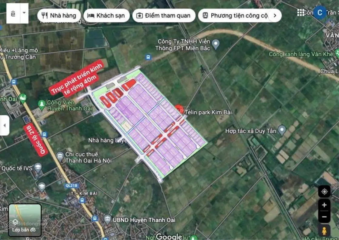 Chính chủ bán 2000m2 đất cụm công nghiệp Kim Bài, Thanh Oai, giá hơn 7tr/m2