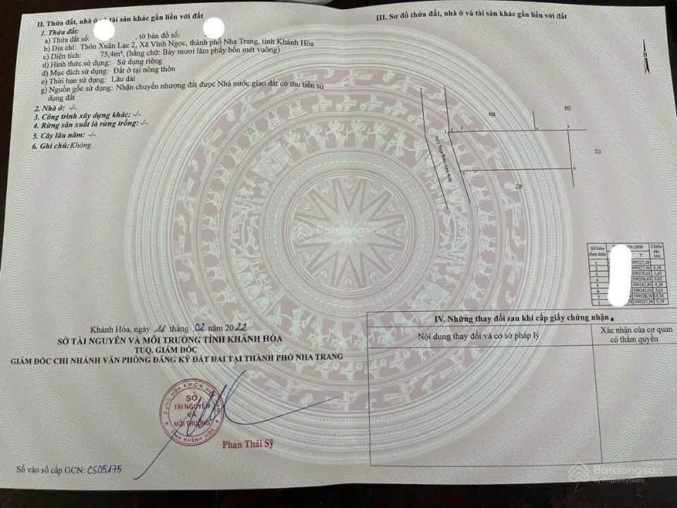 Đất rẻ Vĩnh Ngọc Nha Trang (cạnh kề KĐT Vĩnh Điềm Trung)