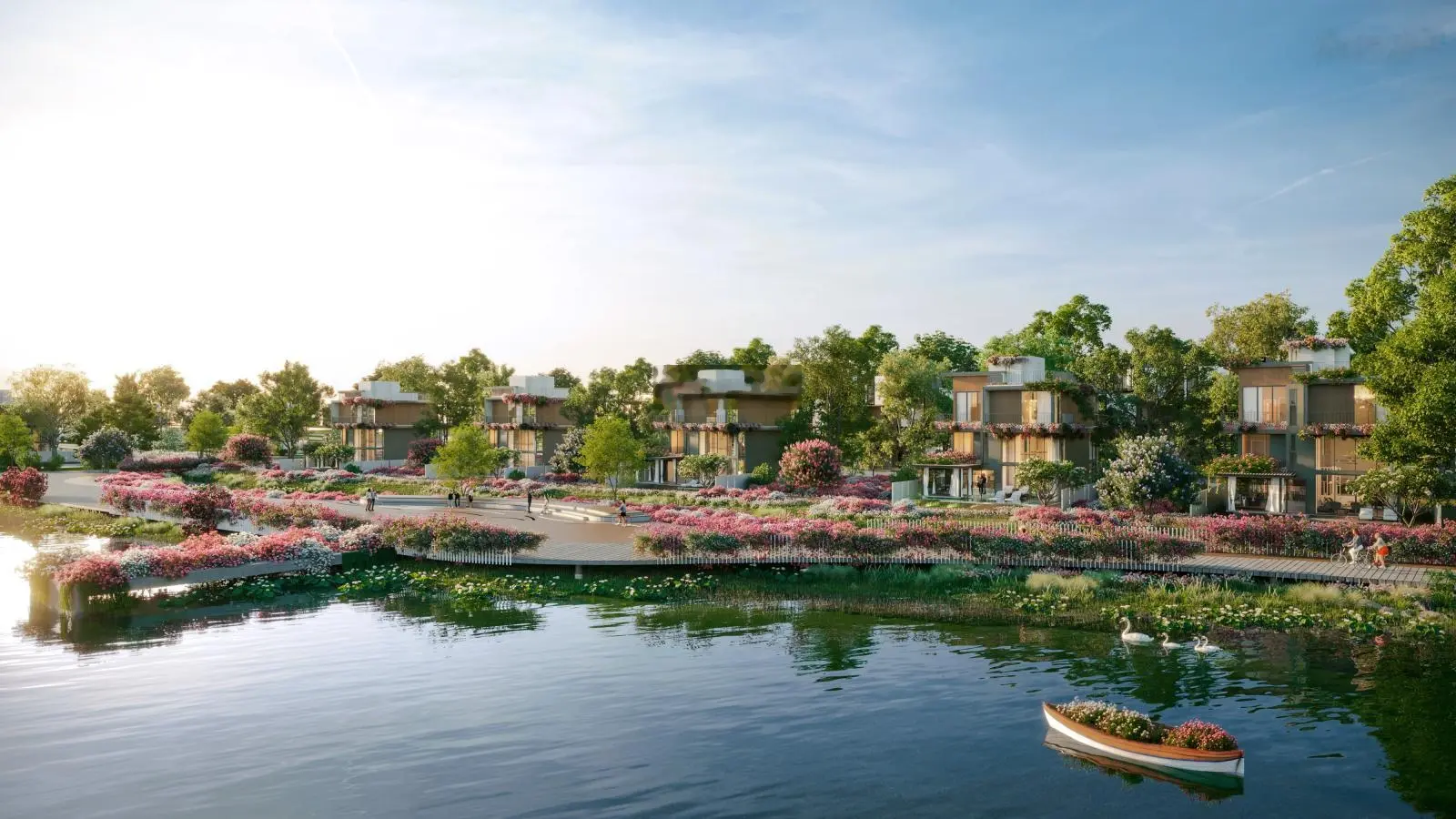 Nhận booking giai đoạn 1 nhà phố, biệt thự eco retreatlong an