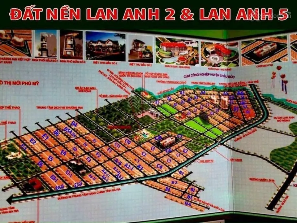 Cần gấp 5 nền đất Lan Anh 2, 5 giá tốt nhất lô 100m2 giá 800 tr, lô biệt thự 200m2, 1,4 tỷ