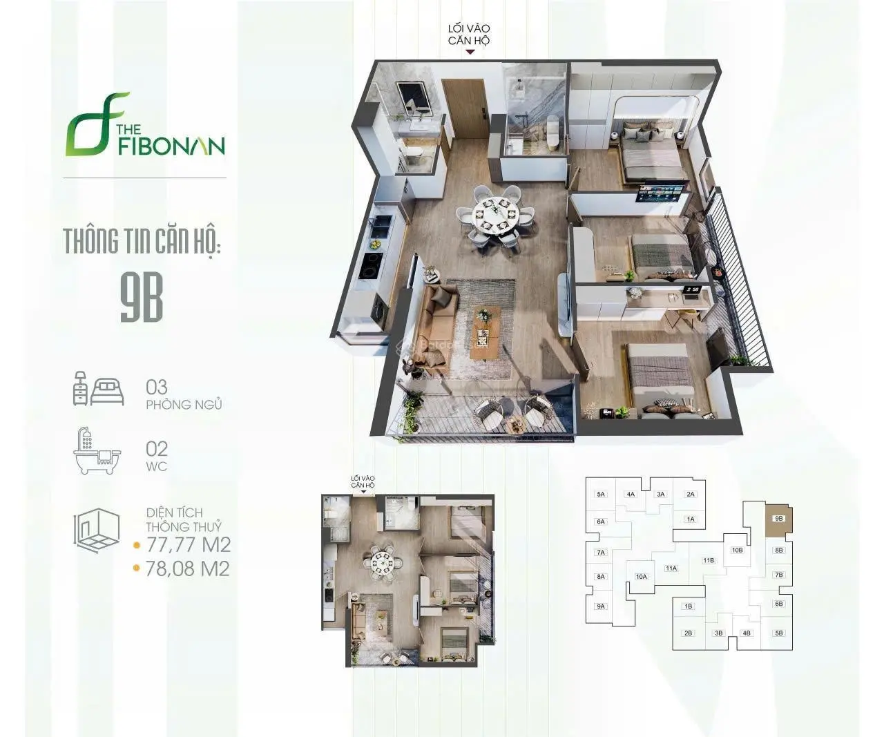 Căn 3 ngủ 78,99m2 Fibonan - Ecopark trực tiếp CĐT chiết khấu lên tới 6%, quà tặng 80tr, HTLS 0%