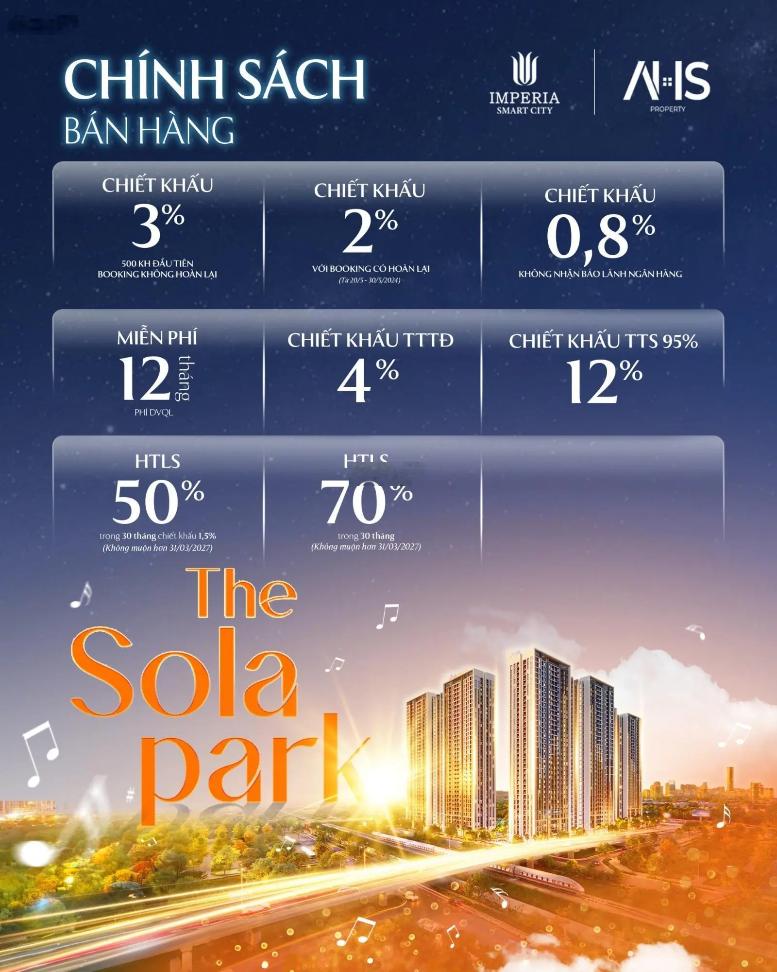 Căn hộ chung cư 2PN2WC dự án The Sola Park - nhận nhà từ móng