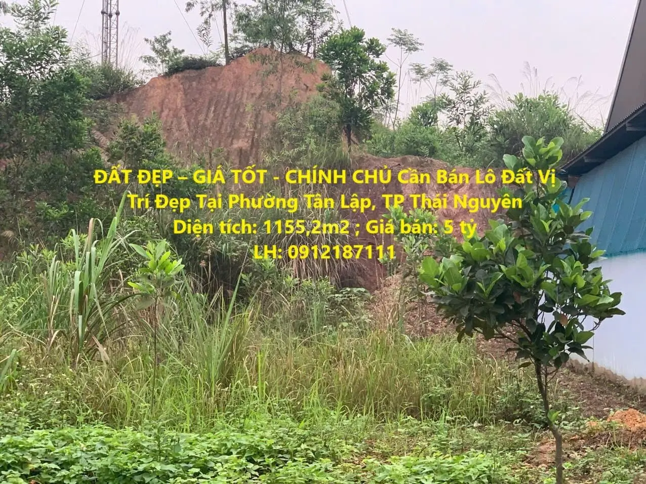 ĐẤT ĐẸP GIÁ TỐT - CHÍNH CHỦ Cần Bán Lô Đất Vị Trí Đẹp Tại Phường Tân Lập, TP Thái Nguyên
