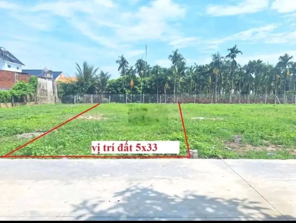 Đất thị trấn 5x33 giá 399tr full tc, sổ riêng đường nhựa 30m, dân đông
