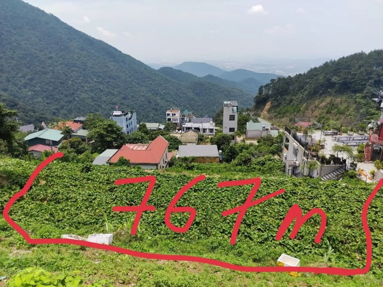 Bán đất thị trấn Tam Đảo, view núi, xây biệt thự, khách sạn kinh doanh lưu trú đỉnh cao, 767m, 26tỷ