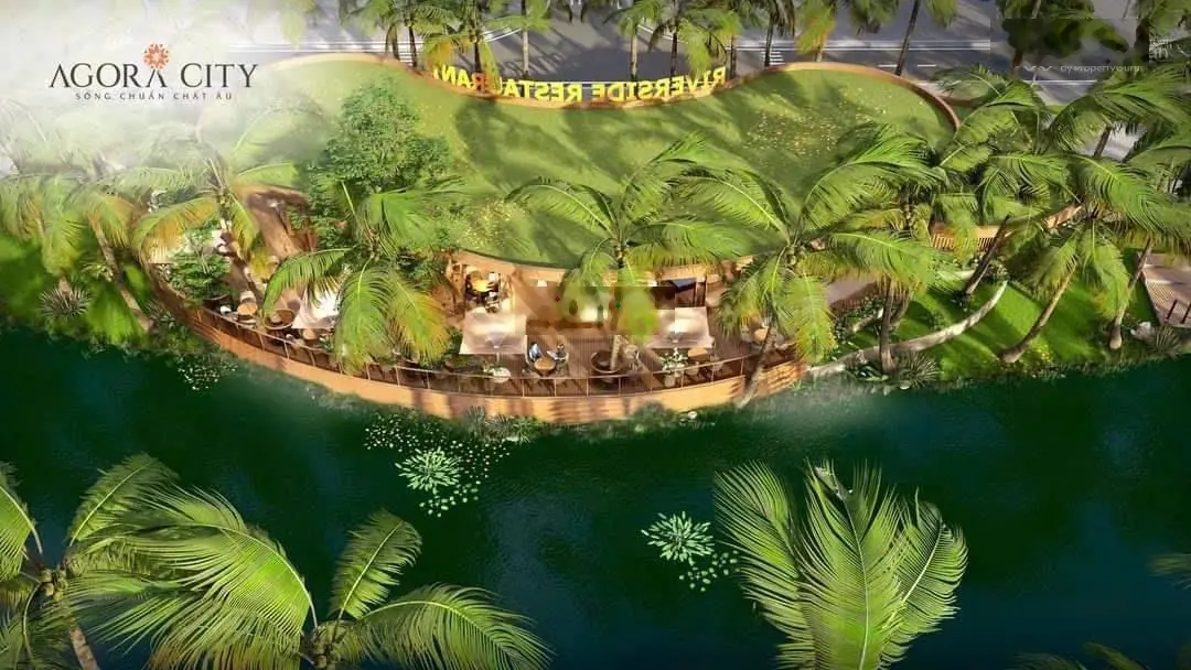 Agora City. Là khu dân cư kiểu mẫu. Nằm liền kề trung tâm hành chính huyện Thủ Thừa, Long An