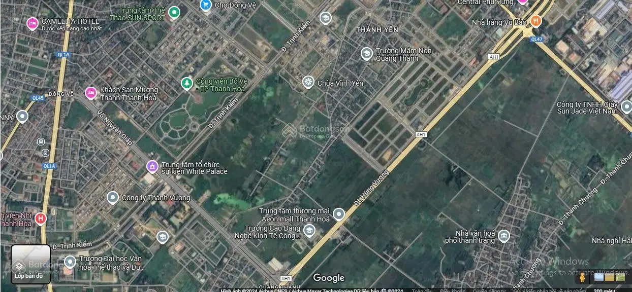 Bán lô đất nền cạnh trung tâm thương mại Aeon Maill, phường Quảng Thành - Thanh Hoá