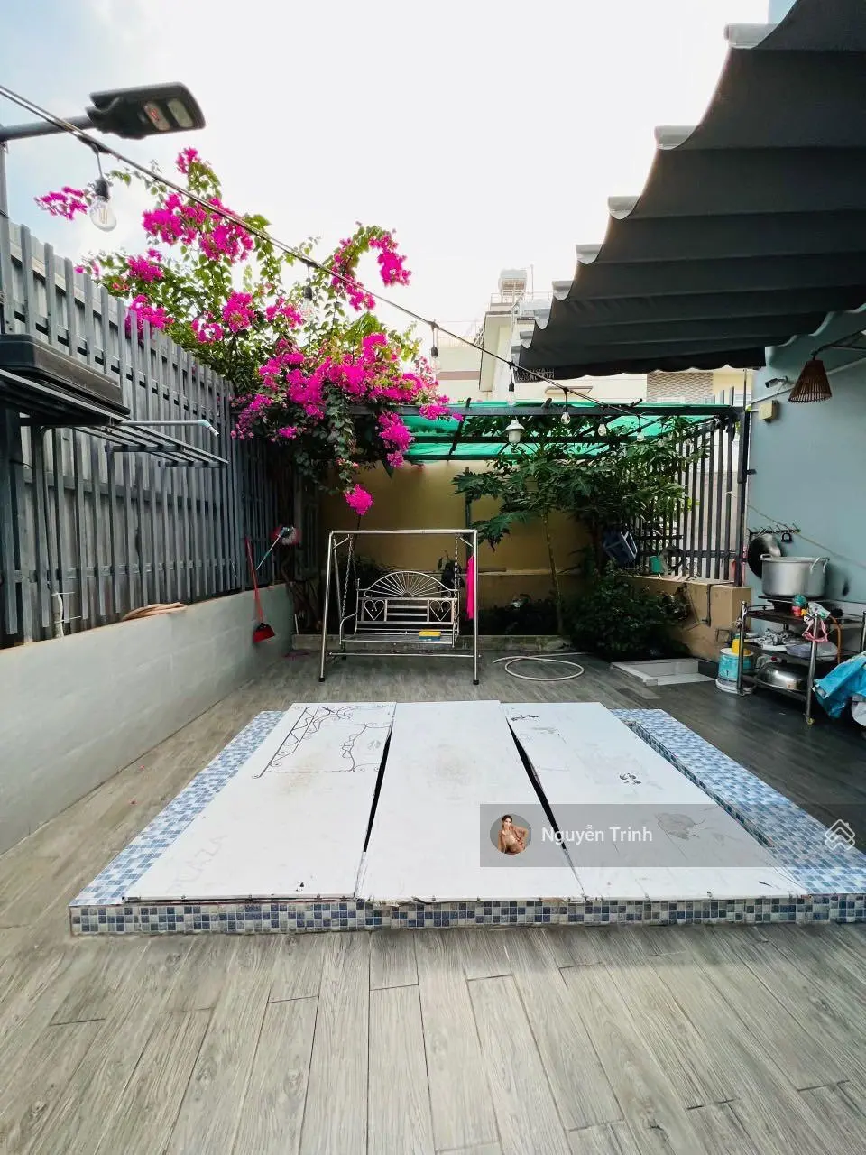 Bán Trước Tết Nhà 1T2L đường ôtô thông thoáng, khu an ninh dân trí .DT 95m2 ngang 5M,Có Gara Ôtô