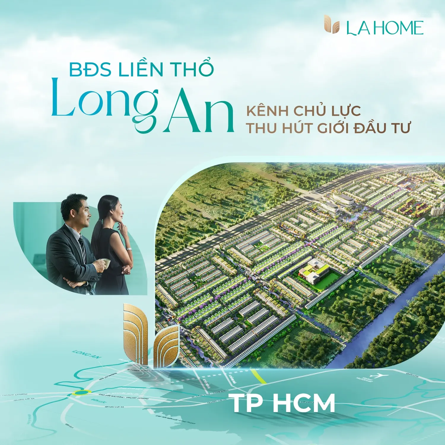 Mở bán 45 căn nhà phố, biệt thự LA Home Long An Giá từ 3 tỷ, CK đến 15%, miễn gốc & lãi 24 tháng
