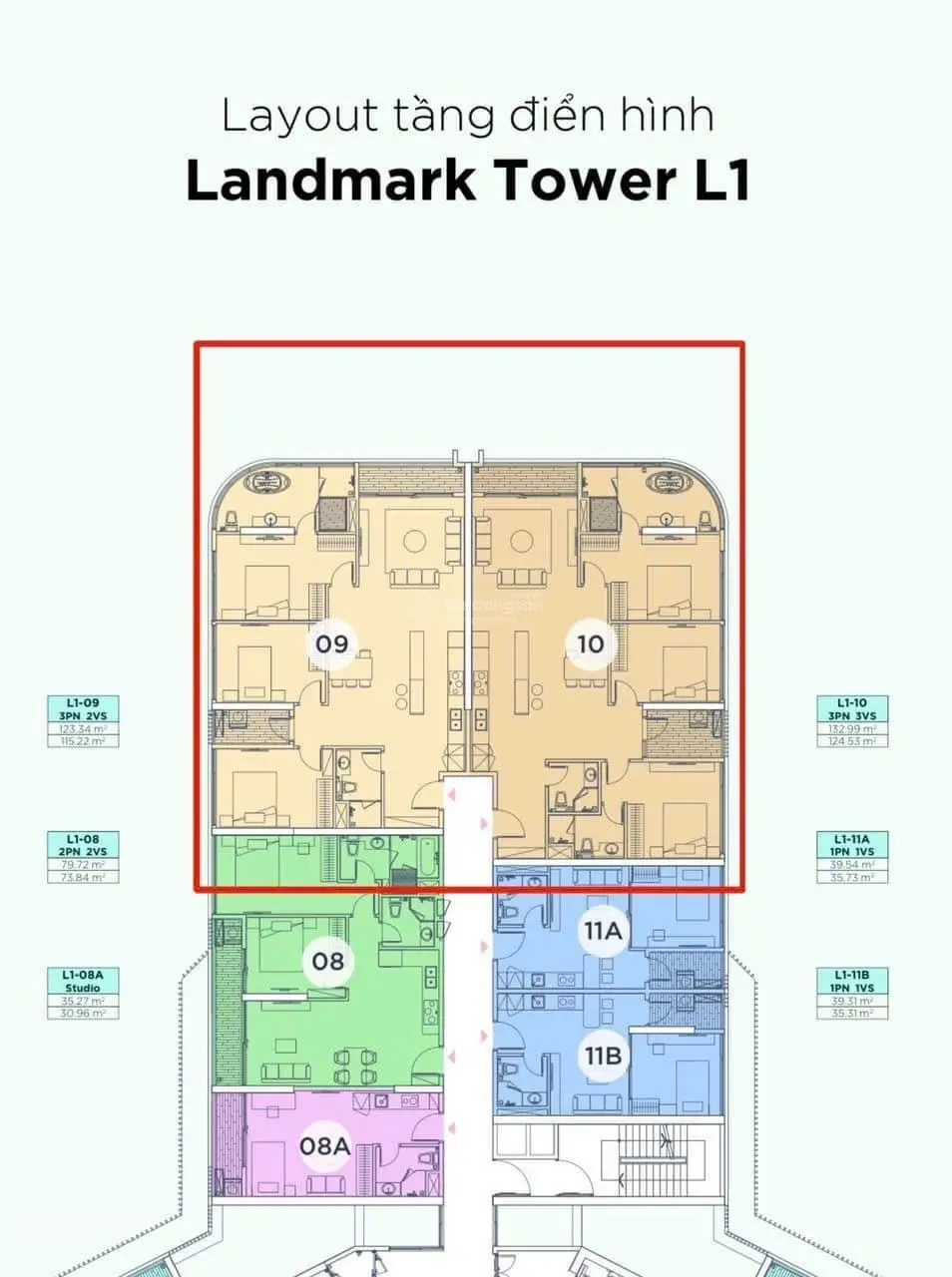 Cần bán căn hoa hậu khoáng nóng toà cao cấp Landmark L1 giá tốt, LH 0964 010 ***