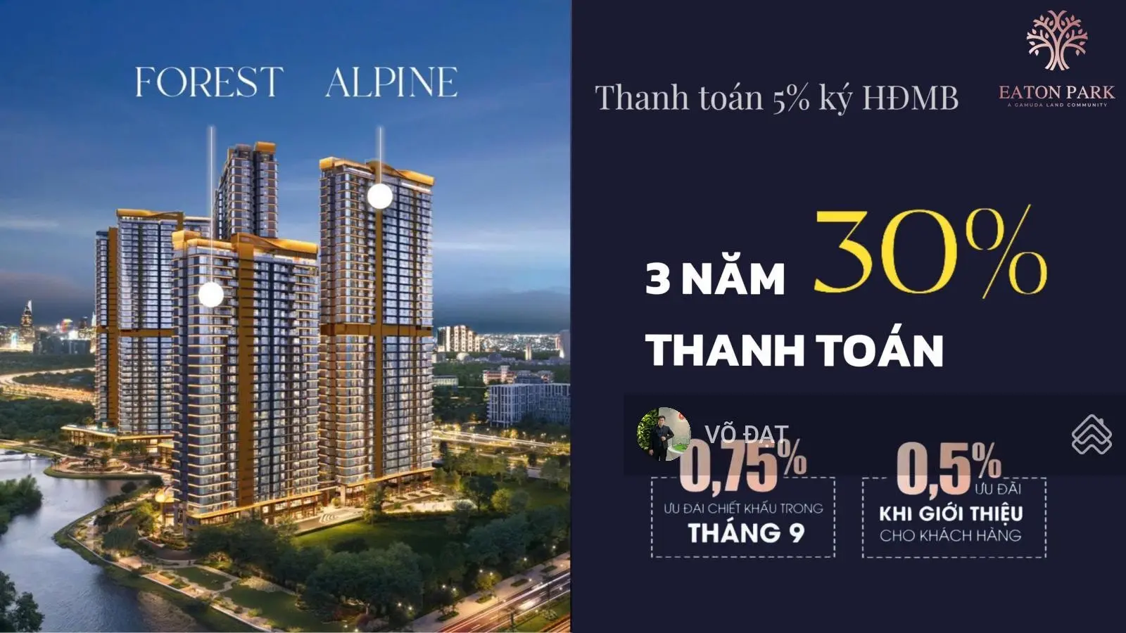 Đặt chỗ sớm - Hưởng chiết khấu lớn - Cơ hội sở hữu căn đẹp tại dự án Eaton Park !