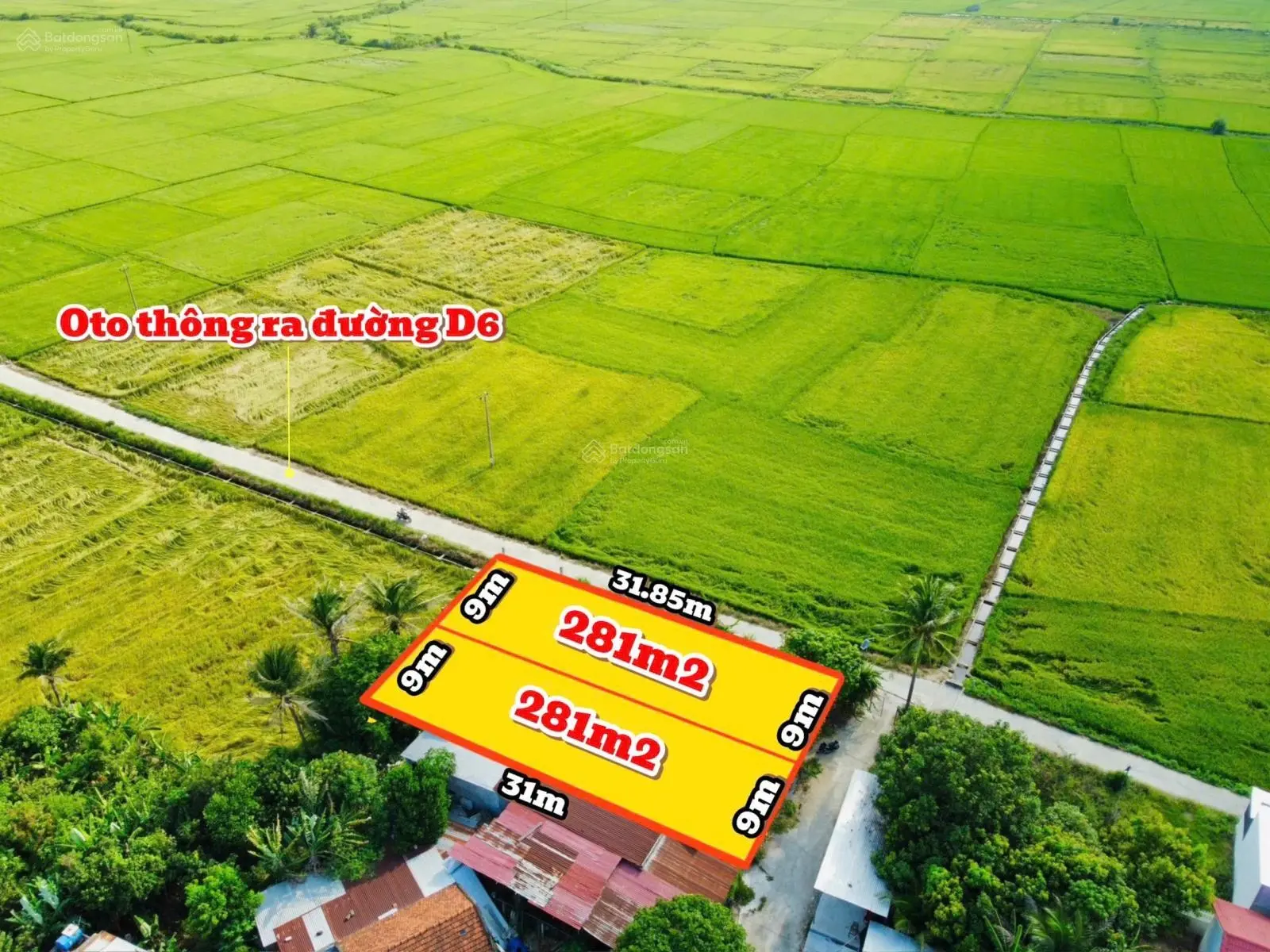 Bán siêu phẩm view lúa cực đẹp tại Diên Lạc, ngay trung tâm hành chính Diên Khánh