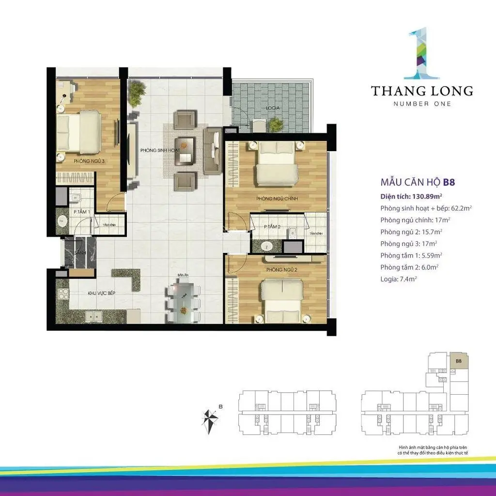 Chính chủ cần bán căn góc view đẹp 130m2 full nội thất cao cấp - Thăng Long Number 1