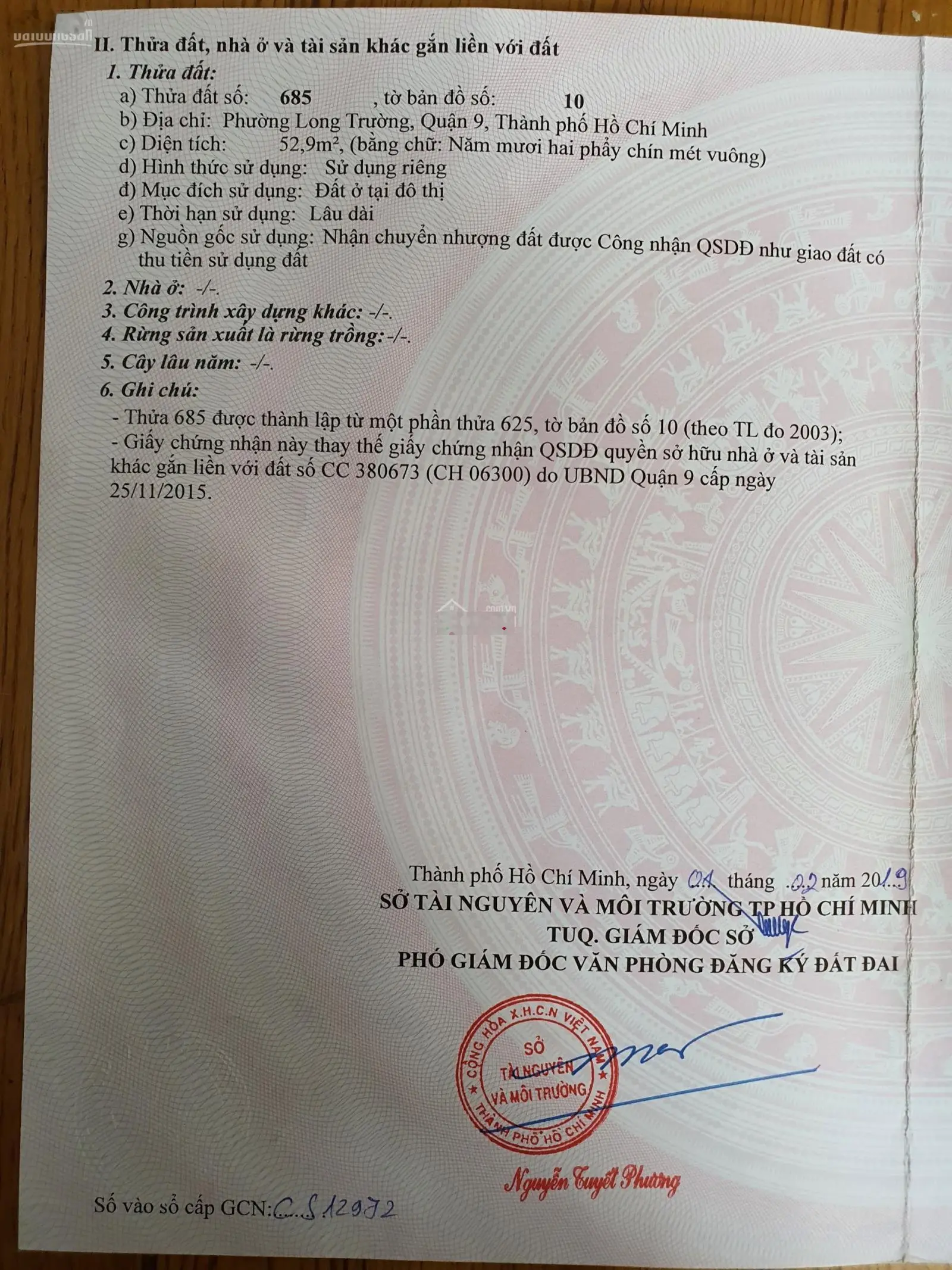 Bán đất dự án Nam Khang cách Lã Xuân Oai 53m2, KDC hiện hữu Long Trường, Q9: 090 3333 287 Mr Viên