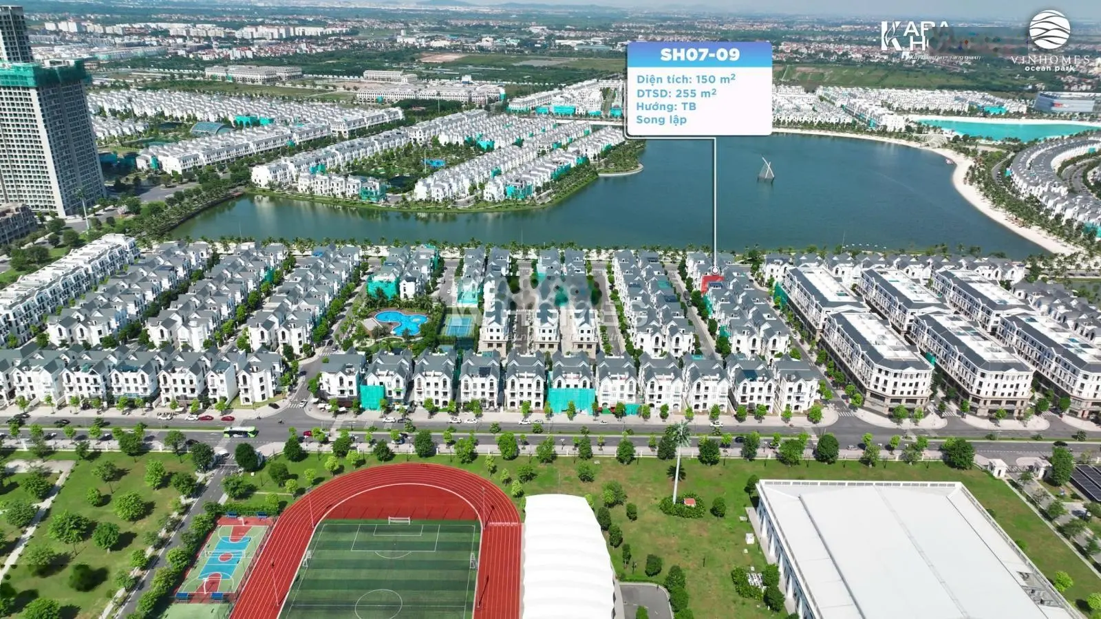 Bán song lập San Hô 150m2 vị trí gần hồ nhiều tiện ích tại Vinhomes Oceanpark