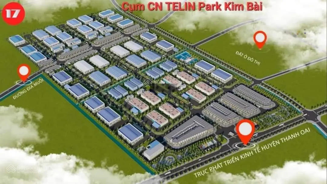 Bán đất công nghiệp Telin Kim Bài hơn 2000m2 đường 31m