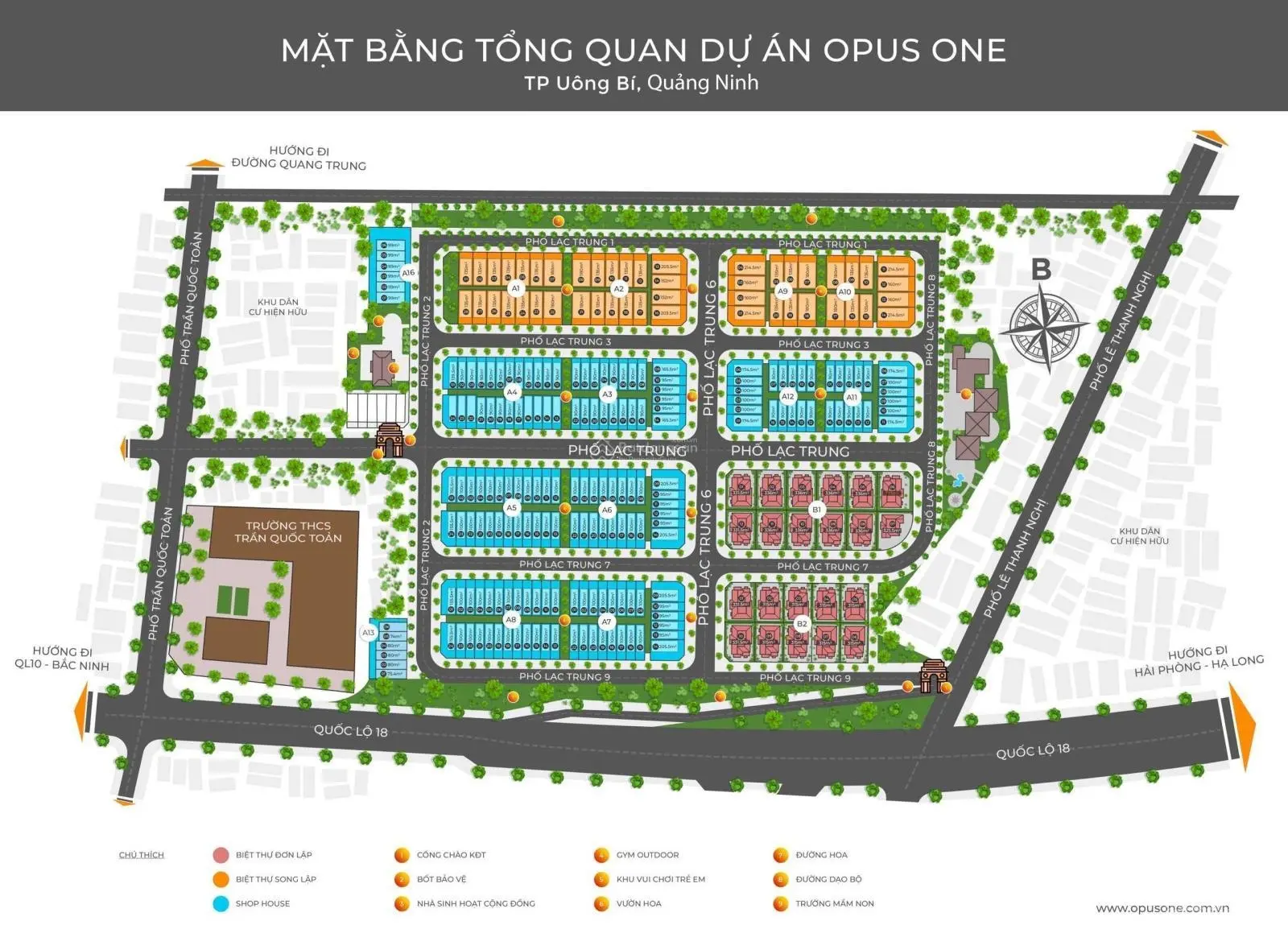 Bán đất tại Opus One Uông Bí, Quảng Ninh. Diện tích 100m2, giá 1 tỷ