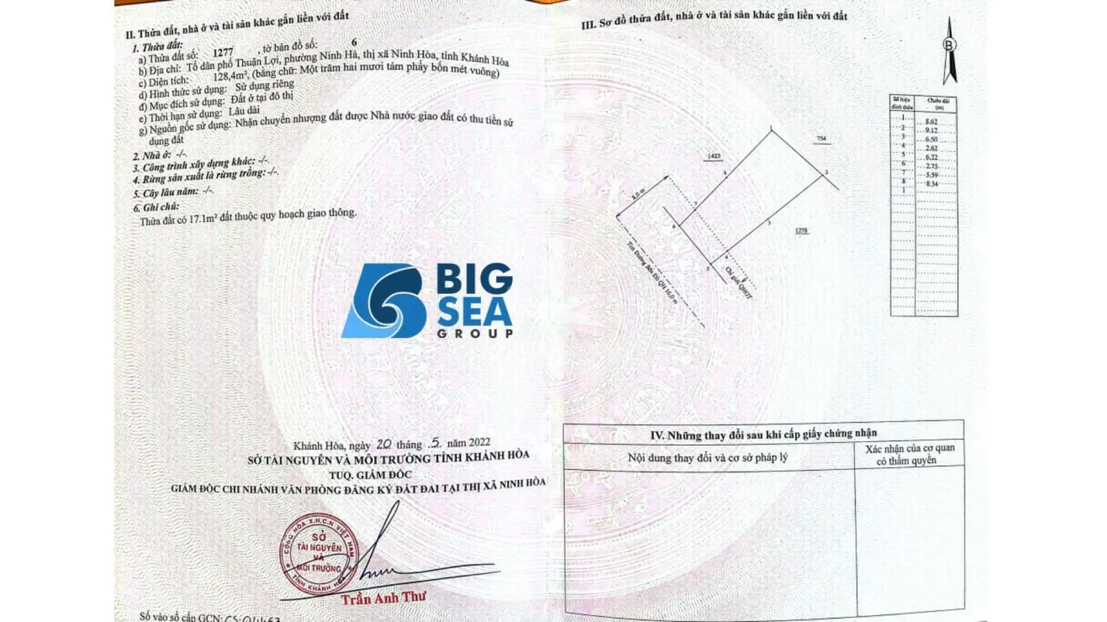 Cần thanh khoản 128,4m2 full ONT, sở hữu lâu dài Ninh Giang - Ninh Hòa (Khánh Hòa)