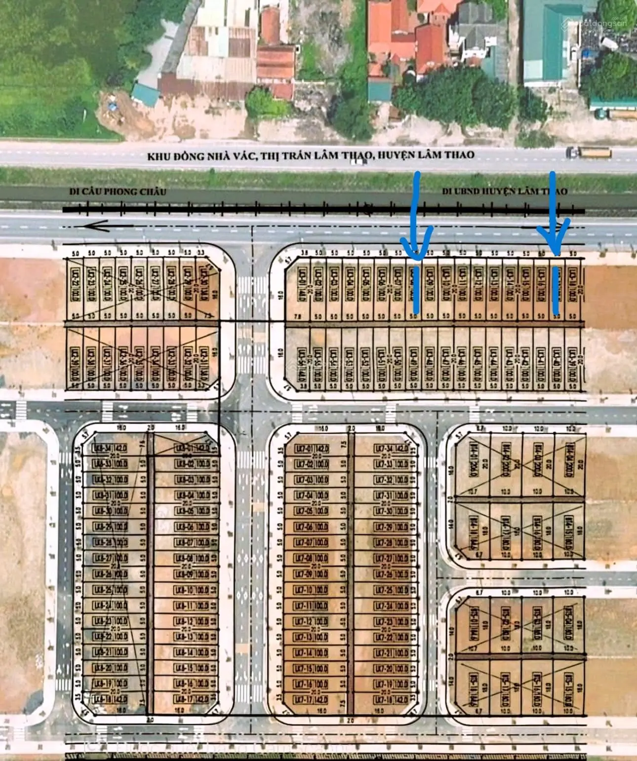 Cc bán đất đấu giá Đồng Vác tt Lâm Thao, giá trúng + chênh nhẹ lk3 - 8 mặt ql. Kd tốt LH 0976 771 ***