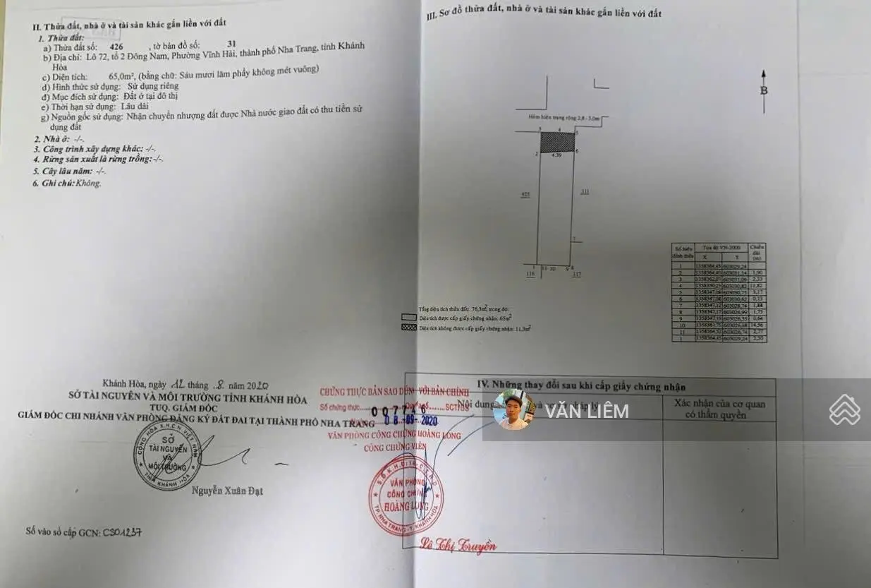 Nhà hẻm ô tô đường Nguyễn Biểu cách biển chỉ 300m - Diện tích: 65m2 (ngang 4.5m)