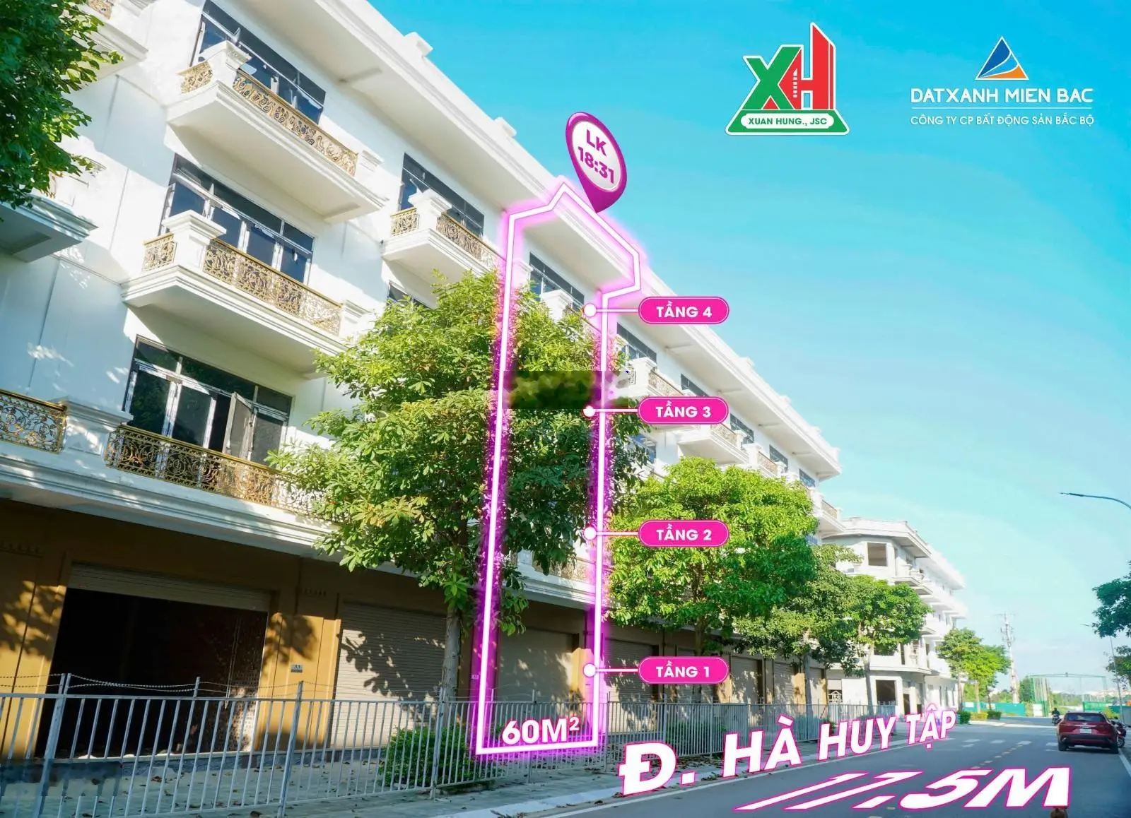 Nhà liền kề 4 tầng - trục kinh doanh sầm uất tại phường quảng thắng -tp thanh hóa