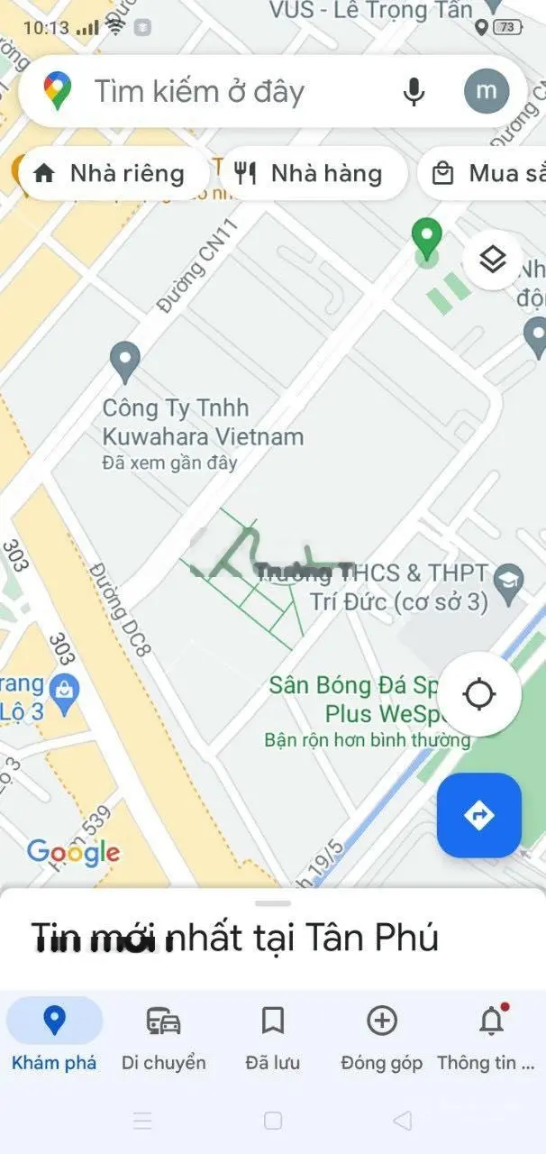 Cần bán đất mặt tiền kinh doanh đường CN11