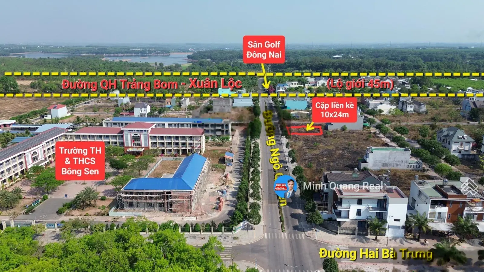 Cặp mặt tiền Ngô Quyền 10x24m siêu hiếm, trước cổng sân golf, trọn sổ 1 cặp 5,2 tỷ có bớt
