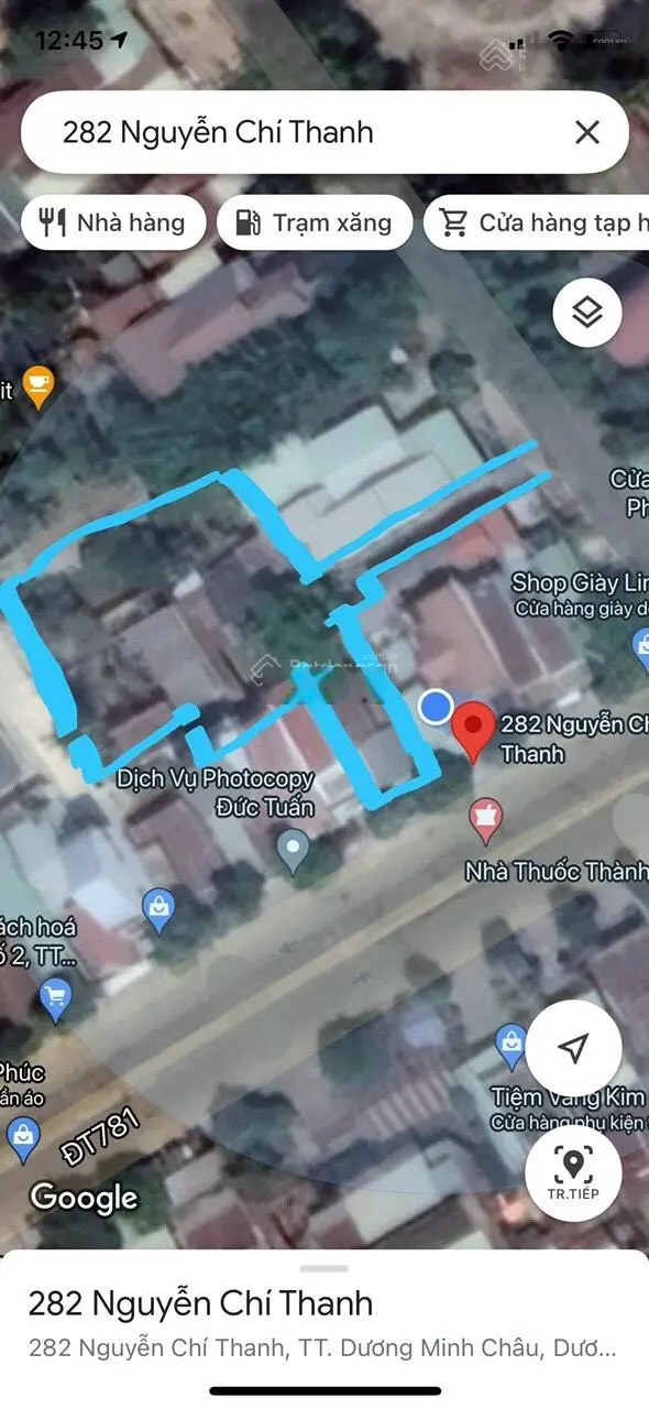 Bán nhà đất mặt tiền Nguyễn Chí Thanh, Dương Minh Châu, Tây Ninh. 1100m2. 8,8 tỷ