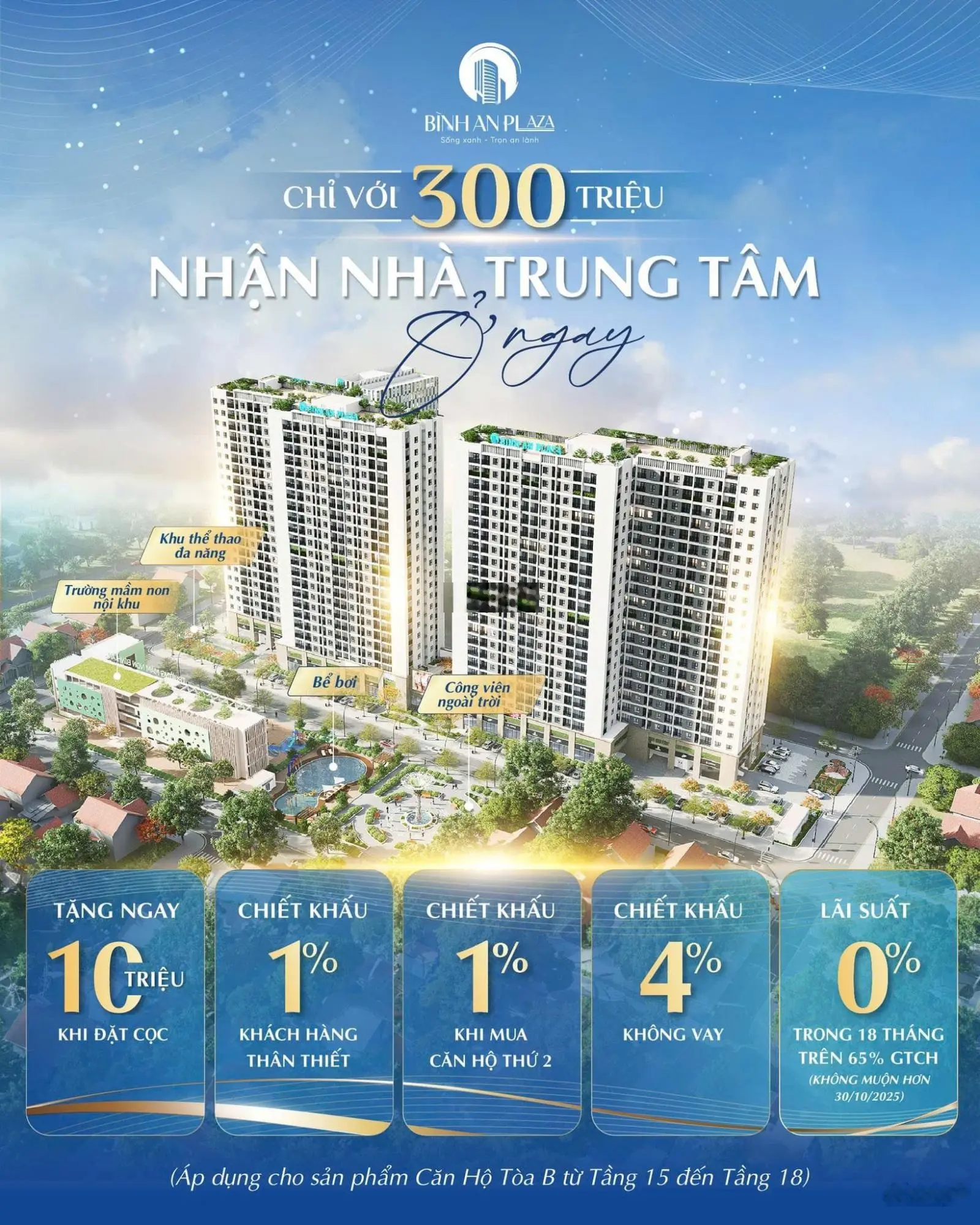 Bán căn hộ 1,2 tỷ VND tại Bình An Plaza, Thanh Hóa
