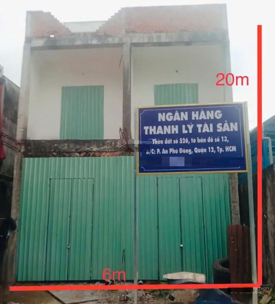 (Phát Mại) nhà đôi giá rẽ 6x20 - Vườn Lài - An Phú Đông