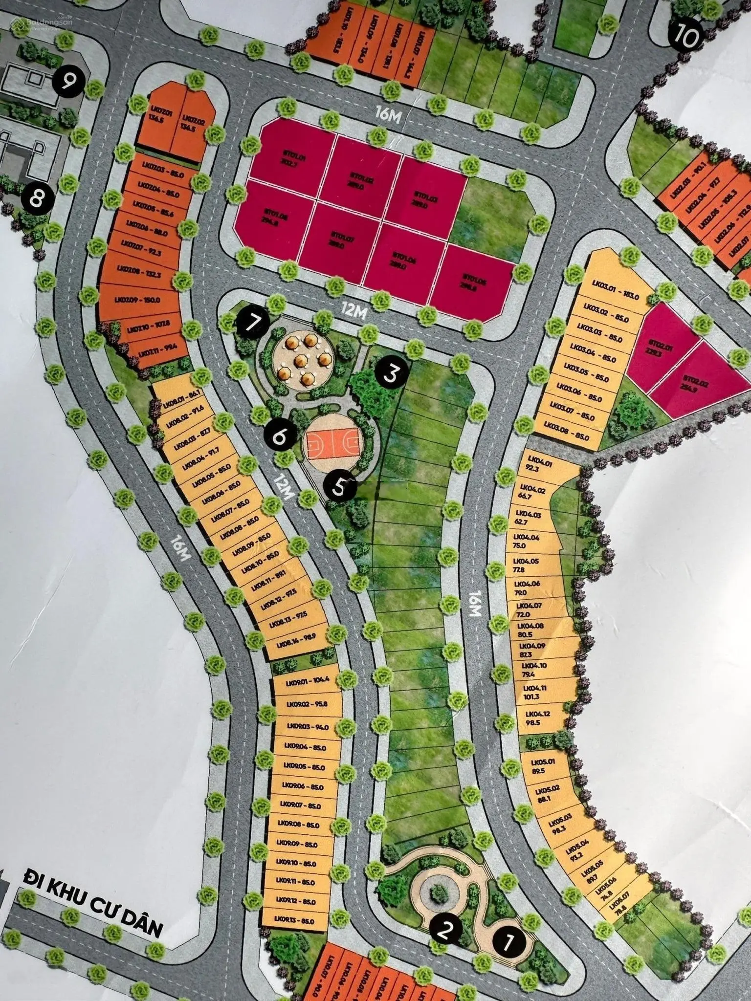Bán lô đất nền có sổ dự án 9 Downtown cạnh chợ Lương Sơn - DT 96m2 giá chỉ 2,5 tỷ, đất vuông vắn