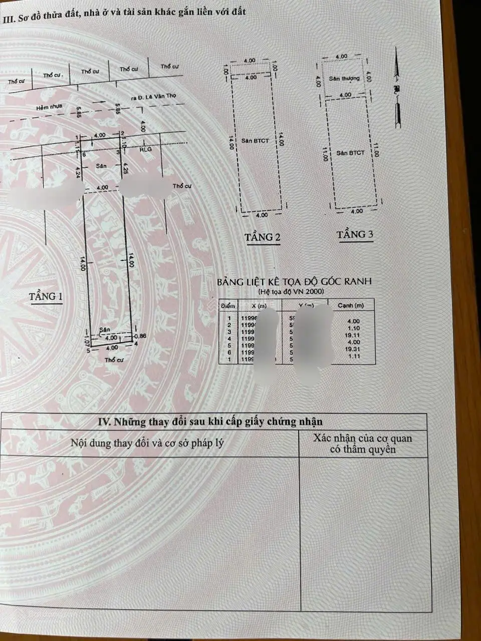 Bán nhà hẻm ô tô tránh nhau 1/ Lê Văn Thọ, P9 gía 8.6 tỷ